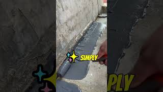 Amazing Process 💦 waterproofing part 572 easily solve problem short shorts waterproofingcoating [upl. by Alvy]