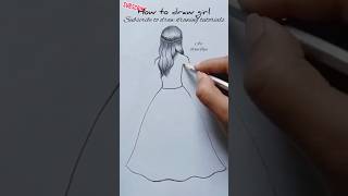 How to draw girl shorts viralshorts trandingshorts drawing [upl. by Irem]