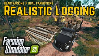 FS25  The Most Realistic gameplay  Dual Farmsticks  Headtracking [upl. by Ahsemat]