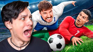 MrBeast ОБЫГРАЛ РОНАЛДУ В ФУТБОЛ😱 ЛЕГЕНДАРНАЯ КОЛЛАБОРАЦИЯ ДВУХ ЛЕГЕНД😭 [upl. by Tsiuqram778]