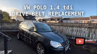 VW POLO 9N 200509 MK4 Drive belt Replacement [upl. by Nalyr885]