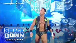 LA Knight entrance WWE SmackDown June 2 2023 [upl. by Aicul]