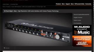 M Audio M Track Eight 8 Channel USB Audio Interface Review [upl. by Wain]