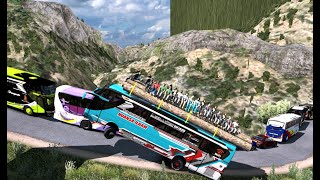 Crash or Get Crashed HeartStopping Moments in a Simulator  Euro Truck Simulator 2 [upl. by Ithaman]