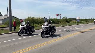 Cpl Brandon Schreiber’s Procession Going Home endofwatch [upl. by Aihseket178]