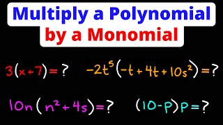 Multiply Monmials amp Polynomials  Eat Pi [upl. by Cocks]