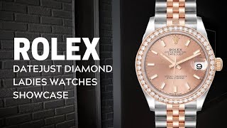 Rolex Datejust Diamond Ladies Watches Showcase Review  SwissWatchExpo [upl. by Brion451]