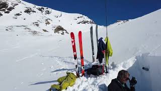 20240319 Haute Tarentaise  Davie Altitude 2630 m  exposition Nord Test nivologique [upl. by Aikim14]