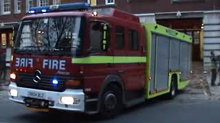 London Fire Brigade Clerkenwell FRU04reg Mk1 Mercedes Atego Turnout 2012 [upl. by Bianca]