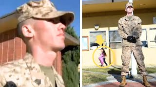 Marine Standing Guard Outside Kids School Told To Remove His Uniform [upl. by Crandell]