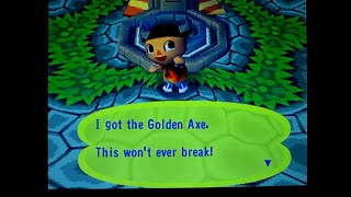 Animal Crossing Gamecube 100 67 Getting the golden axe [upl. by Dnomyar]