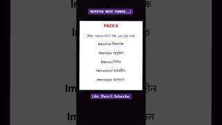 C 2 Prefix prefix vocabulary englishgrammar words reels [upl. by Kcirej]