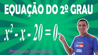 QUAL é o conjunto SOLUÇÃO da EQUAÇÃO x²  x  20  0 do 2º GRAU completa Matemática básica [upl. by Demetris]