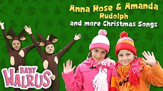 Rudolph and More Christmas Songs for Kids  Anna Rose amp Amanda [upl. by Khalsa]