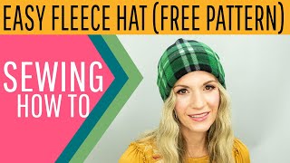 How to Make a Fleece Hat Free Pattern [upl. by Theobald]