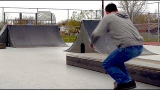 TRE FLIP NOSESLIDE NOLLIE LASER FLIP OUT  Matt Larson [upl. by Suoirrad]