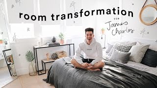 Extreme Bedroom Transformation for James Charles  Lone Fox [upl. by Melise]