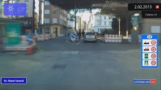 Driving through Como Italy and Chiasso Switzerland 2022015 Timelapse x4 [upl. by Lishe]