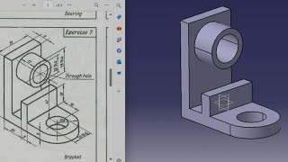 Catia V5 Tutorial Beginner Drawing Exercise 7 [upl. by Dominik134]