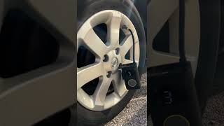 Portable tire inflator howtochangeatire changetire tire caraccessories carparts tirechange [upl. by Ettennal]