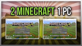 ✔️ Run 2 MINECRAFT Clients on 1 PC Tutorial [upl. by Harbird]