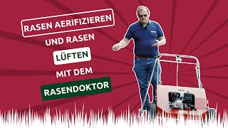 🌱 Rasen aerifizieren amp Rasen lüften mit dem Rasendoktor [upl. by Ardnaxela]