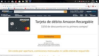 Como Tramitar Solicitar tu Tarjeta Debito Amazon Tarjeta Amazon [upl. by Kore860]