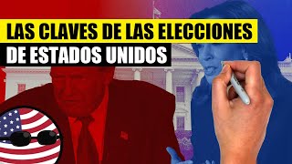 ✅ Las CLAVES de las elecciones de ESTADOS UNIDOS en 10 minutos [upl. by Nennerb]