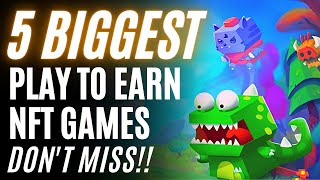 Top 5 Crypto NFT Games  Bigger than Axie Infinity GameFi [upl. by Akehsay194]