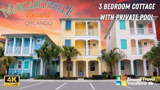 Margaritaville Resort Orlando 3 Bedroom Cottage with Private Pool Walkthrough [upl. by Kaufmann657]