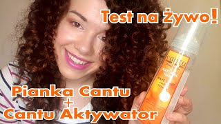 Test na żywo Pianka Cantu  Cantu Aktywator  Alex in Curlyland [upl. by Paehpos137]