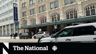 Video shows Indigenous woman restrained in Winnipeg hotel [upl. by Lunnete]