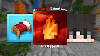 TOP 3 16x Texture Packs for Minecraft Bedwars 18  FPS Boost [upl. by Dulcinea544]