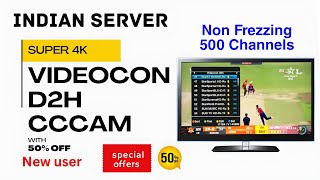 Videocon free cccam Cline Special offer for New User [upl. by Inez104]