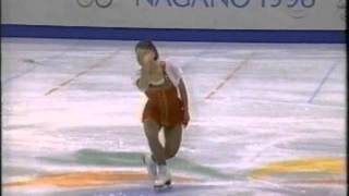 Irina Slutskaya RUS  1998 Nagano Figure Skating Ladies Free Skate [upl. by Ecirtaed86]