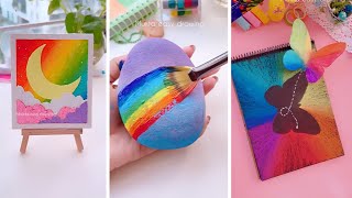 Amazing Art Ideas of Rainbow 🌈  Easy Creative Artwork when you’re bored  Painting [upl. by Fauman85]