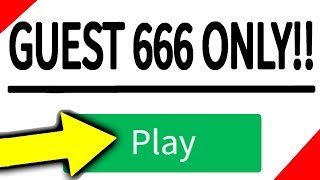 ONLY GUEST 666 CAN PLAY THIS ROBLOX GAME [upl. by Atikel]