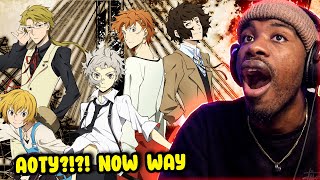 THIS WAS ANIME OF THE YEAR Bungo Stray Dogs All Openings amp Endings 15 Reaction [upl. by Nabru561]