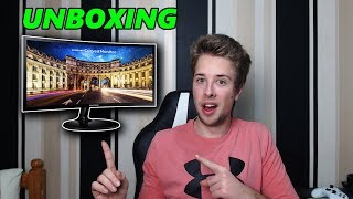 Samsung C24F390 Curved Gaming Monitor Unboxing  Review [upl. by Rudie49]