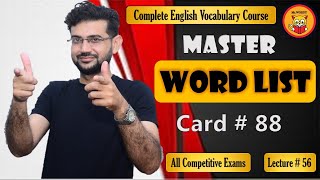 Mastering English Vocabulary Expert Tips amp Tricks Master Word List Card  88 [upl. by Fiden593]