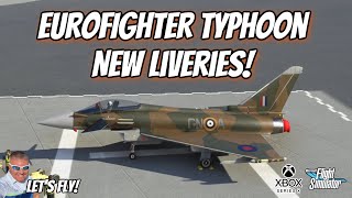 MSFS2020  EUROFIGHTER TYPHOON NEW LIVERIES msfs2020 xboxseriesx [upl. by Doomham586]