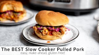 How to Make Slow Cooker Pulled Pork The BEST Pulled Pork [upl. by Mazlack]