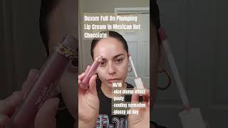 Buxom Full On Plumping Lip Cream in Mexican Hot Chocolate Reviewbuxom buxomcosmetics [upl. by Centeno327]