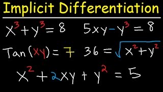 Implicit Differentiation Explained  Product Rule Quotient amp Chain Rule  Calculus [upl. by Esidnac267]