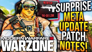 WARZONE Surprise META UPDATE PATCH NOTES amp New Gameplay Changes WARZONE META Update [upl. by Cloutman]