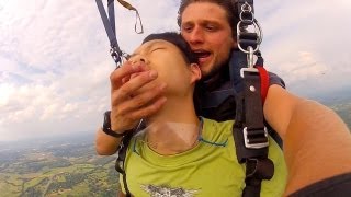 Guy Passing out doing 360° Skydiving [upl. by Laemaj983]