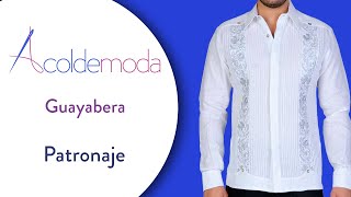 Cómo hacer el patronaje de una CAMISA GUAYABERA O HABANERA para hombre  Paso a Paso  DIY [upl. by Tawsha780]