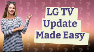 Can you update a LG smart TV [upl. by Oflodur]