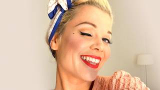 Vintage makeup  The Classic Pinup [upl. by Bac]