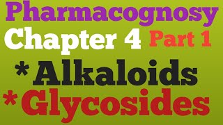 PharmacognosyChapter 4Part 1Alkaloids Glycolysis D Pharma 2nd year Hindi Notes [upl. by Thayne347]